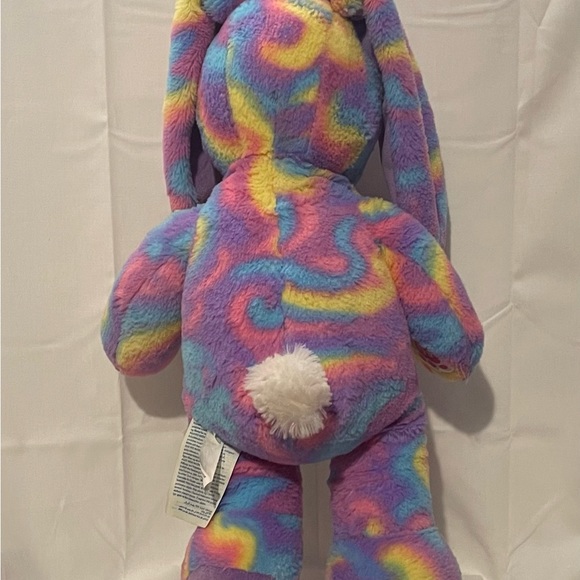 Build A Bear Spring Splash Swirl Bunny Rabbit Plush Purple Pastel 17” Clean EUC - Picture 2 of 4